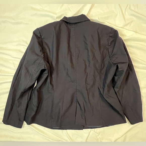 Eloquii Navy Double Breasted Blazer - Picture 7 of 8